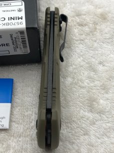 Benchmade Prototype 9570BK-1 Mini Claymore Push Button Auto With Integrated Safety NIB Made In USA