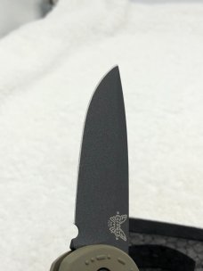 Benchmade Prototype 9570BK-1 Mini Claymore Push Button Auto With Integrated Safety NIB Made In USA