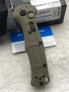 Benchmade Prototype 9570BK-1 Mini Claymore Push Button Auto With Integrated Safety NIB Made In USA
