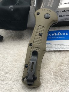 Benchmade Prototype 9570BK-1 Mini Claymore Push Button Auto With Integrated Safety NIB Made In USA