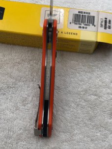 Buck Impact Push Button Auto Knife 0898ORS Sliding Safety Lock NIB Made In USA Discontinued