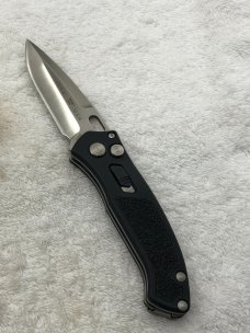 Buck Impact Push Button Auto Knife 0898BKS Sliding Safety Lock NIB Made In USA Discontinued