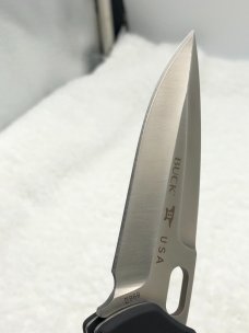 Buck Impact Push Button Auto Knife 0898BKS Sliding Safety Lock NIB Made In USA Discontinued