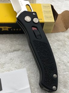 Buck Impact Push Button Auto Knife 0898BKS Sliding Safety Lock NIB Made In USA Discontinued