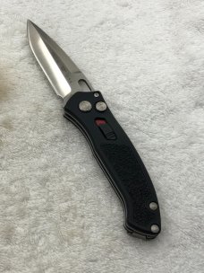 Buck Impact Push Button Auto Knife 0898BKS Sliding Safety Lock NIB Made In USA Discontinued