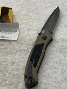 Buck Impact Push Button Auto Knife 0898BRS Sliding Safety Lock New In Box Made In USA Discontinued