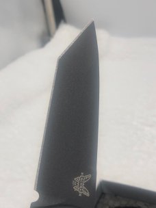 Benchmade Prototype 9071BK Claymore Push Button Auto Integrated Safety New In Box Made In USA 