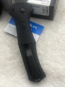 Benchmade Prototype 9071BK Claymore Push Button Auto Integrated Safety New In Box Made In USA 