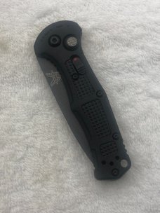 Benchmade Prototype 9570 BK Mini Claymore Push Button Auto Integrated Safety New In Box Made In