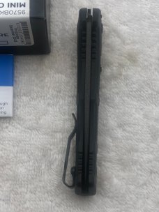 Benchmade Prototype 9570 BK Mini Claymore Push Button Auto Integrated Safety New In Box Made In
