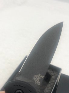 Benchmade Prototype 9570 BK Mini Claymore Push Button Auto Integrated Safety New In Box Made In