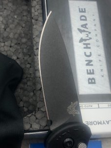 Benchmade Prototype 9570 BK Mini Claymore Push Button Auto Integrated Safety New In Box Made In