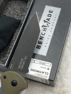 Benchmade Prototype 9071SBK-1 Claymore Push Button Auto Integrated Safety  New In Box Made In USA