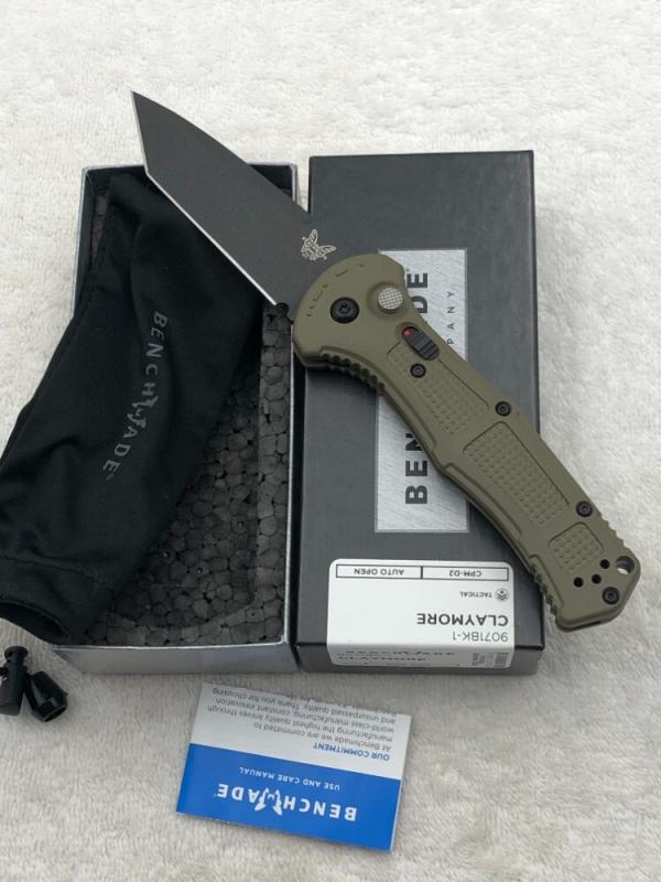 Benchmade Prototype 9071BK-1 Claymore Push Button Auto Integrated Safety New In Box Made In USA Benchmade Prototype 9071BK-1 Claymore Push Button Auto Integrated Safety New In Box Made In USA