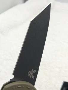 Benchmade Prototype 9071BK-1 Claymore Push Button Auto Integrated Safety New In Box Made In USA