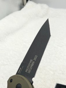 Benchmade Prototype 9071BK-1 Claymore Push Button Auto Integrated Safety New In Box Made In USA