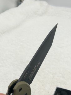 Benchmade Prototype 9071BK-1 Claymore Push Button Auto Integrated Safety New In Box Made In USA