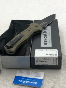 Benchmade Prototype 9071BK-1 Claymore Push Button Auto Integrated Safety New In Box Made In USA