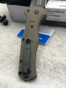 Benchmade Prototype 9071BK-1 Claymore Push Button Auto Integrated Safety New In Box Made In USA