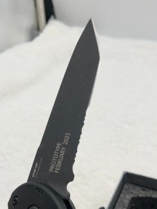 Benchmade Prototype 9071SBK Claymore Push Button Auto With Integrated Safety New In Box Made In USA