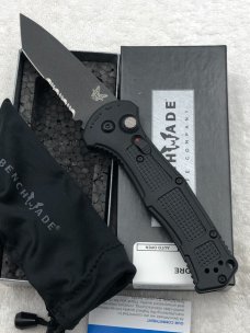 Benchmade Prototype 9071SBK Claymore Push Button Auto With Integrated Safety New In Box Made In USA