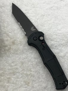 Benchmade Prototype 9071SBK Claymore Push Button Auto With Integrated Safety New In Box Made In USA