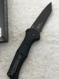 Benchmade Prototype 9071SBK Claymore Push Button Auto With Integrated Safety New In Box Made In USA