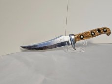 Vintage Puma 6393 Skinner Knife w/ Sheath Germany Pumaster Steel 1968 Clean