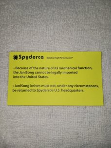 SPYDERCO JANISONG 