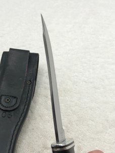Vintage Buck Pre-1986 105 Pathfinder Fixed Blade Sheath Knife Made In USA