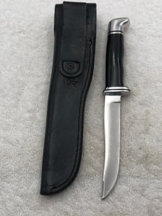 Vintage Buck Pre-1986 105 Pathfinder Fixed Blade Sheath Knife Made In USA
