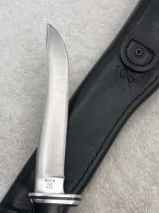 Vintage Buck Pre-1986 105 Pathfinder Fixed Blade Sheath Knife Made In USA