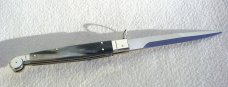 NEW AGA CAMPOLIN 12" AUTO SICILIANO FIGHTING KNIFE RING PULL BRAZILIAN HORN 4 MIL BLADE N/S BOLSTERS