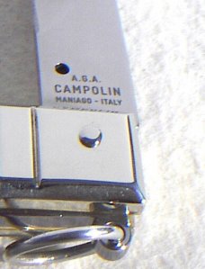 NEW AGA CAMPOLIN 12" AUTO SICILIANO FIGHTING KNIFE RING PULL BRAZILIAN HORN 4 MIL BLADE N/S BOLSTERS