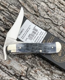 CASE XX ** SFO GRAY BONE PEACH SEED JIG RED OVAL SHIELD RUSSLOCK