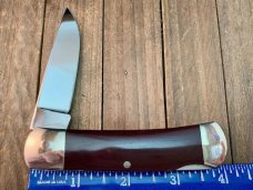 A.G.Russell Cartridge Lockback Burgundy Micarta Seki Japan Made 