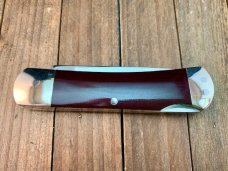 A.G.Russell Cartridge Lockback Burgundy Micarta Seki Japan Made 