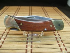 SCHRADE UNCLE HENRY LB7 BEAR PAW VINTAGE U.S.A. MADE FOLDING LOCKBACK UNUSED POCKET KNIFE & SHEATH