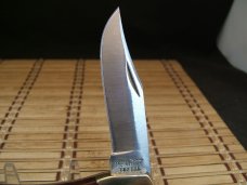 SCHRADE UNCLE HENRY LB7 BEAR PAW VINTAGE U.S.A. MADE FOLDING LOCKBACK UNUSED POCKET KNIFE & SHEATH