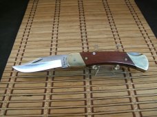 SCHRADE UNCLE HENRY LB7 BEAR PAW VINTAGE U.S.A. MADE FOLDING LOCKBACK UNUSED POCKET KNIFE & SHEATH