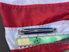 J A Henckels 4 Blade Stockman Pocket Knife w/ Beautiful Green Bone Handles -NOS