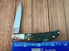 Ka-Bar Dolphin Lockback Green Jigged Bone 1989