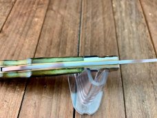 Ka-Bar Dolphin Lockback Green Jigged Bone 1989