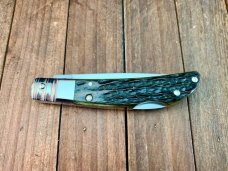 Ka-Bar Dolphin Lockback Green Jigged Bone 1989