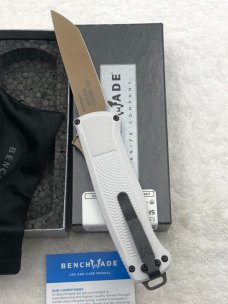 Benchmade Shootout 537OFE-02 Prototype Dual Action Out The Front Automatic Knife. NIB Made In USA