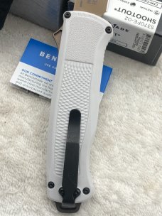 Benchmade Shootout 537OFE-02 Prototype Dual Action Out The Front Automatic Knife. NIB Made In USA