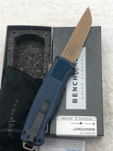 Benchmade Shootout 5370FE-01 Prototype Dual Action Out The front Auto Knife. New In Box Made In USA