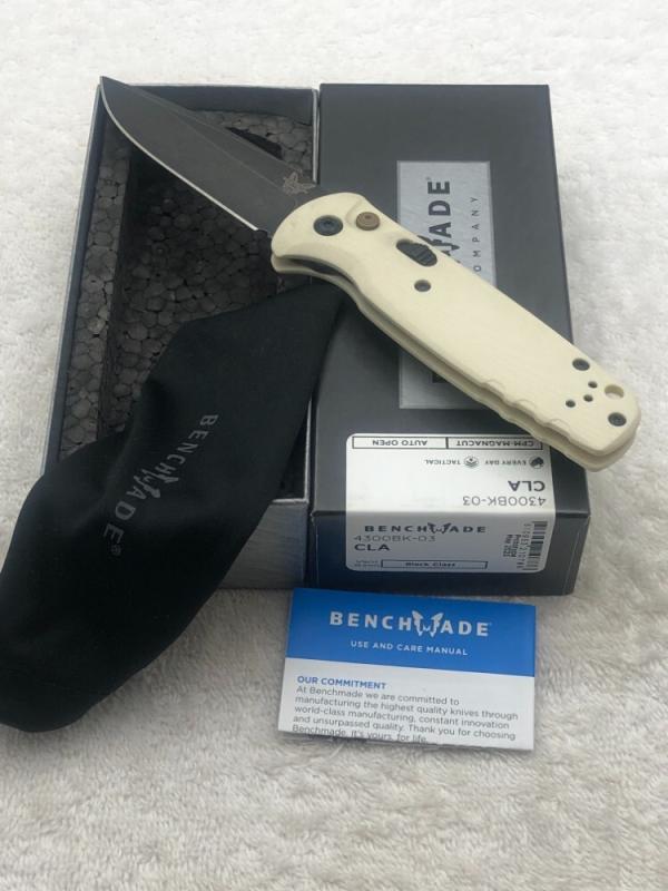 Benchmade 4300BK-03 CLA (Composite Lite Auto) Push Button Auto Knife Prototype NIB Made In USA Benchmade 4300BK-03 CLA (Composite Lite Auto) Push Button Auto Knife Prototype NIB Made In USA
