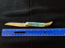 GREAT EASTERN GEC TIDIOUTE AQUA BONE TOOTHPICK KNIFE BLUE 128119