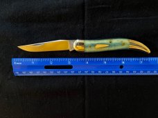 GREAT EASTERN GEC TIDIOUTE AQUA BONE TOOTHPICK KNIFE BLUE 128119